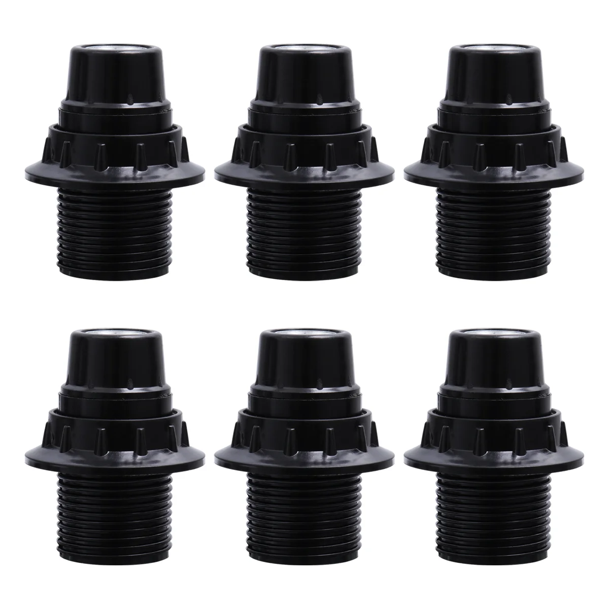 

6pcs E14 Light Sockets Retro Self-locking Lamp Holder Screw-in Lamp Base for E14 Light Bulb Lamp E14 lamp holder