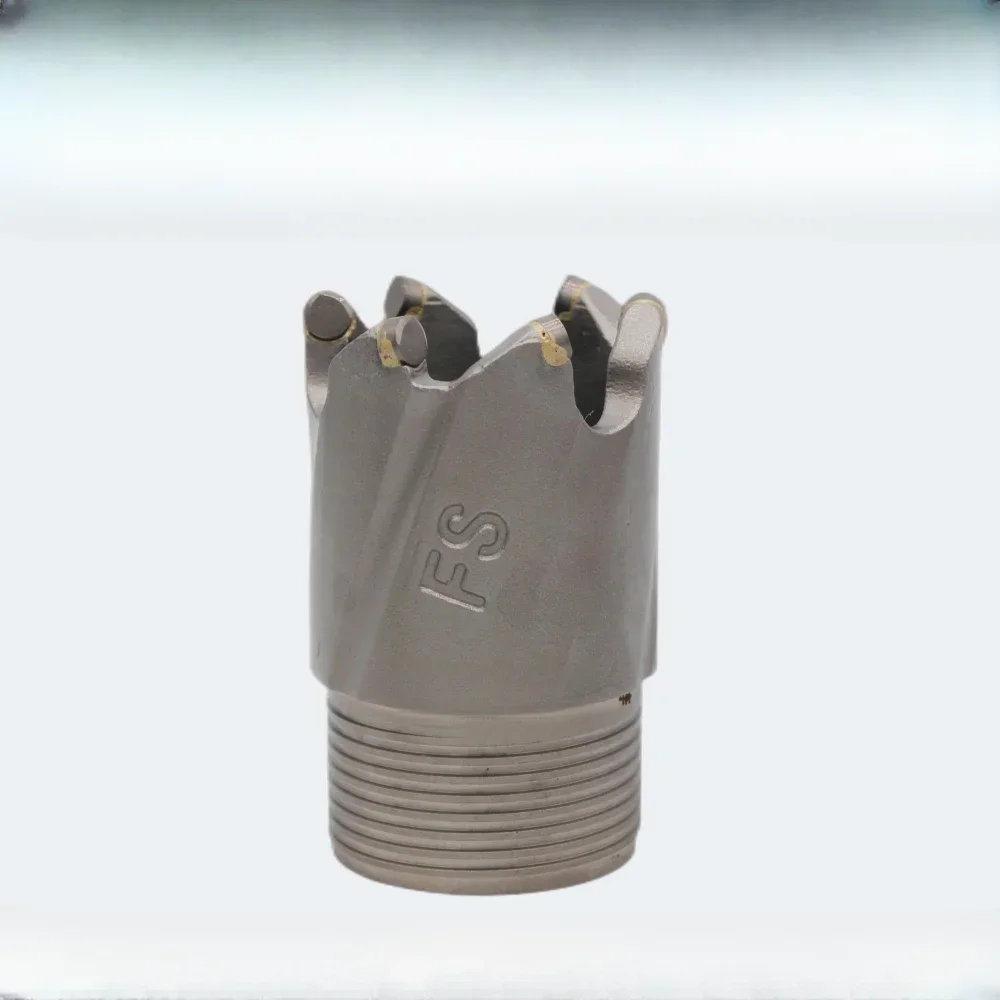 Front speed drill bit helical composite drill bit alloy steel imported oil sheet small tooth core thread drill bit limestone