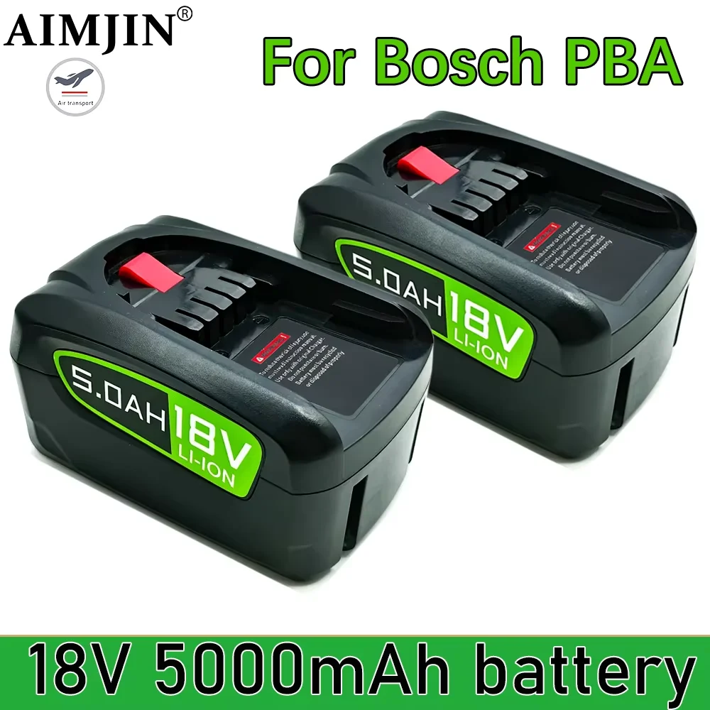 

Replacement Tool Battery For Bosch 18V 5.0AH Li-ion PBA PST PSB PSR For Bosch Home Garden Tools AL1810CV AL1815CV