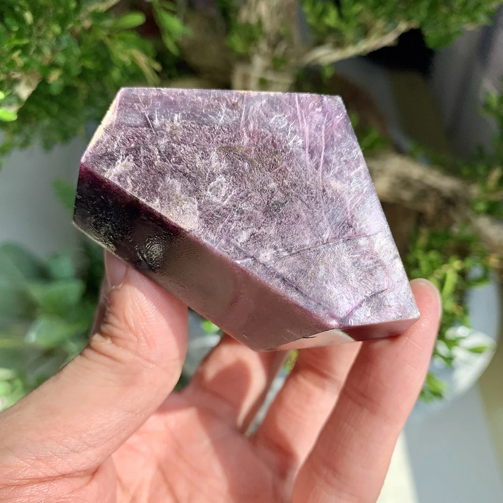 Purple Lepidolite Mica Freeform Carved, Natural Mineral Piece, Energy Gem Specimen, Home Display & Spiritual Decor Gift
