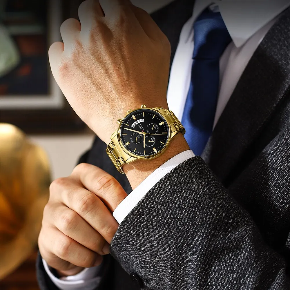 CADVAN Mens 시계 최고 브랜드 명품 유명 남성 시계 패션 캐주얼 크로노 그래프 군사 쿼츠 손목 시계 Relogio Masculino