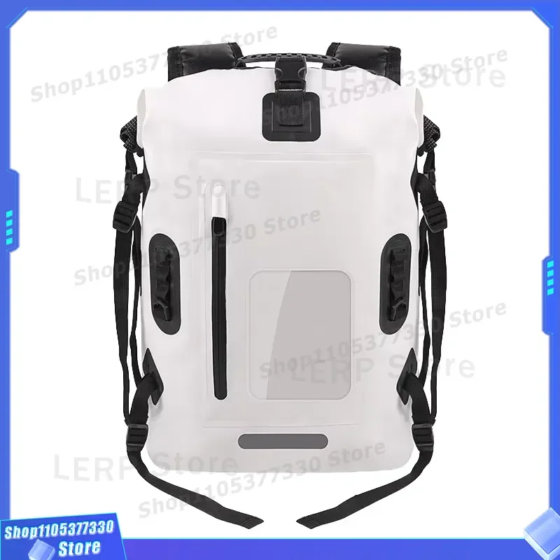 30L Waterproof PVC Dry Bag Roll Top Closure Portable Hiking Camping Backpack IPX6 Rated Four Seasons Travel Gear High Quality