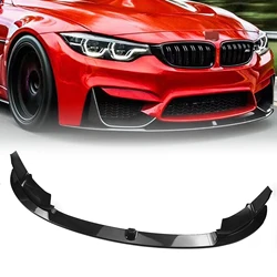 Car Front Bumper Spoiler Lip & Side Air Intake Vent Cover Splitter For BMW F80 M3 F83 F82 M4 2015-2020