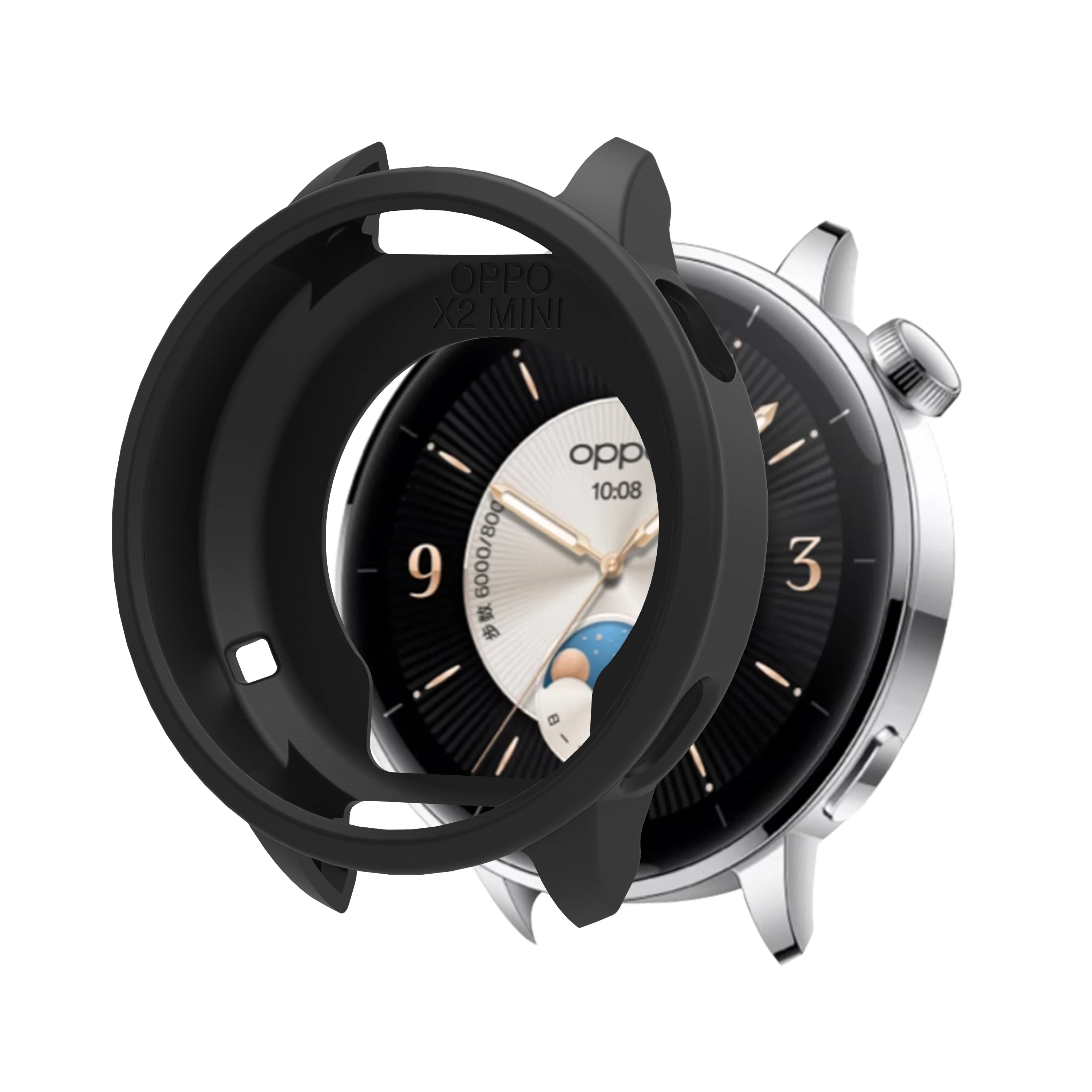 Tali Silikon + Casing untuk Jam Tangan OPPO X2 Gelang Mini Aksesori Korea untuk Jam Tangan OPPO X2 Gelang Mini Pengganti Gelang Olahraga