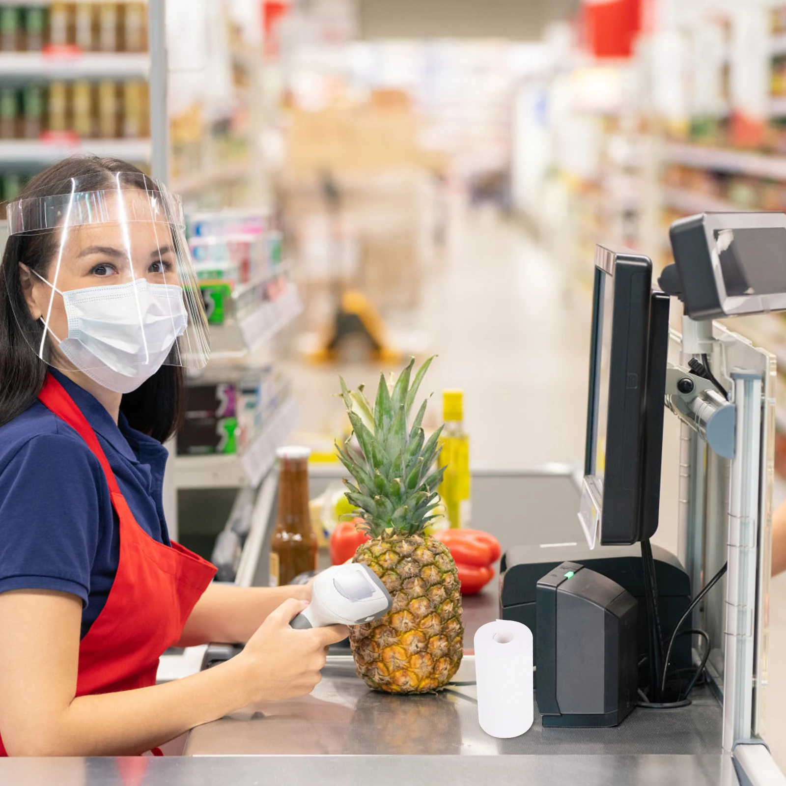 

10 рулонов универсальной рулона термобумаги для кассового аппарата Pos, гладкая плоская печать, без вреда, для головки принтера