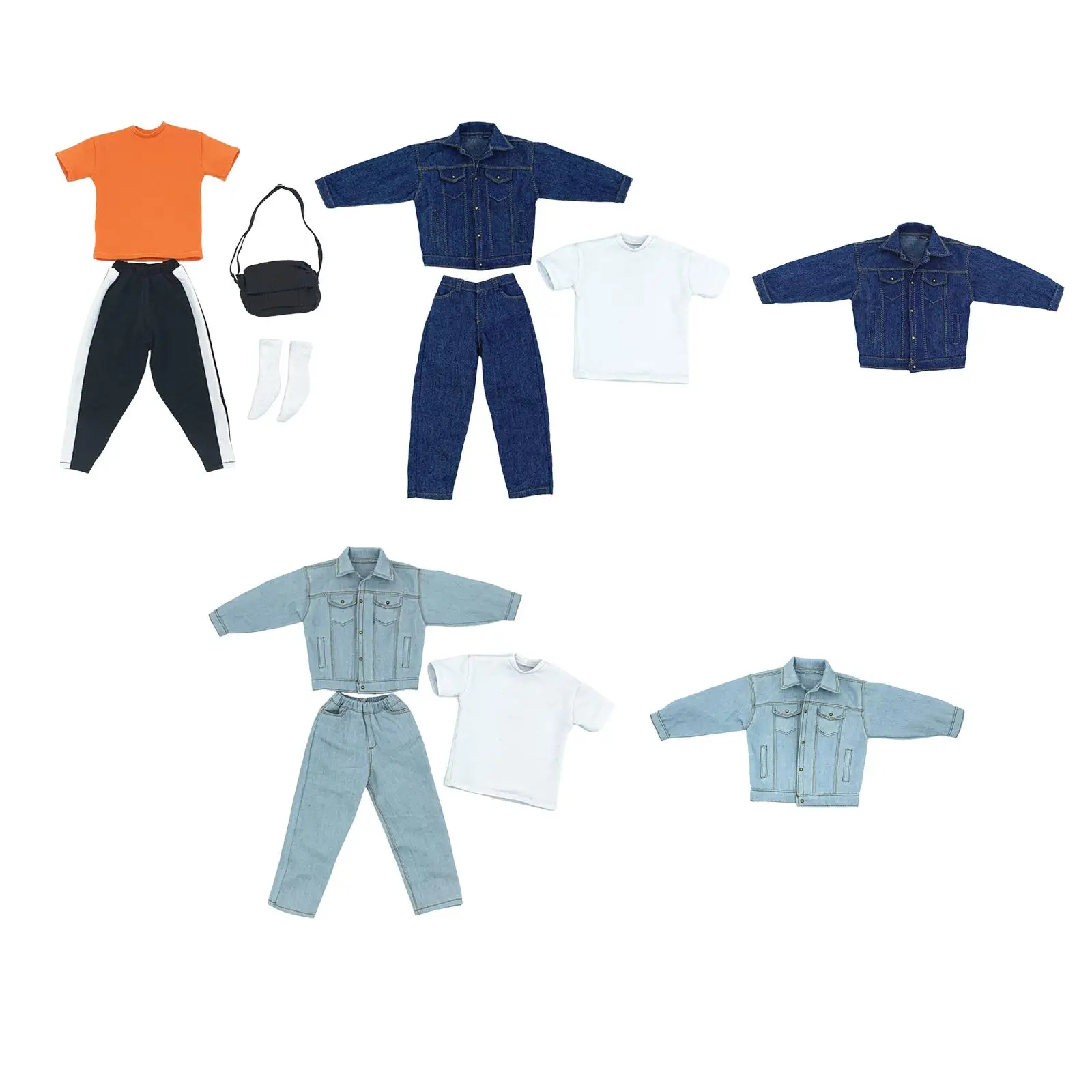 

1/6 мужская одежда костюм стильные наряды ручной работы тщательное шитье одежды для