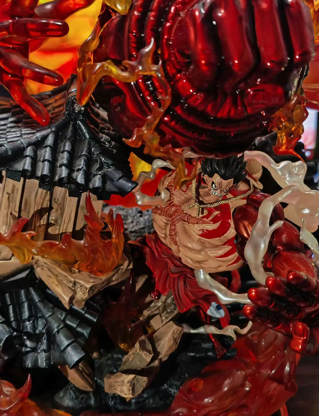 Figurka Anime ONE PIECE Portgas D. Ace 48 cm, Ochrona Luffy'ego, Model PVC, Statuetka Sceniczna, Dekoracja Biurka, Ozdoby, Prezent, Zabawki