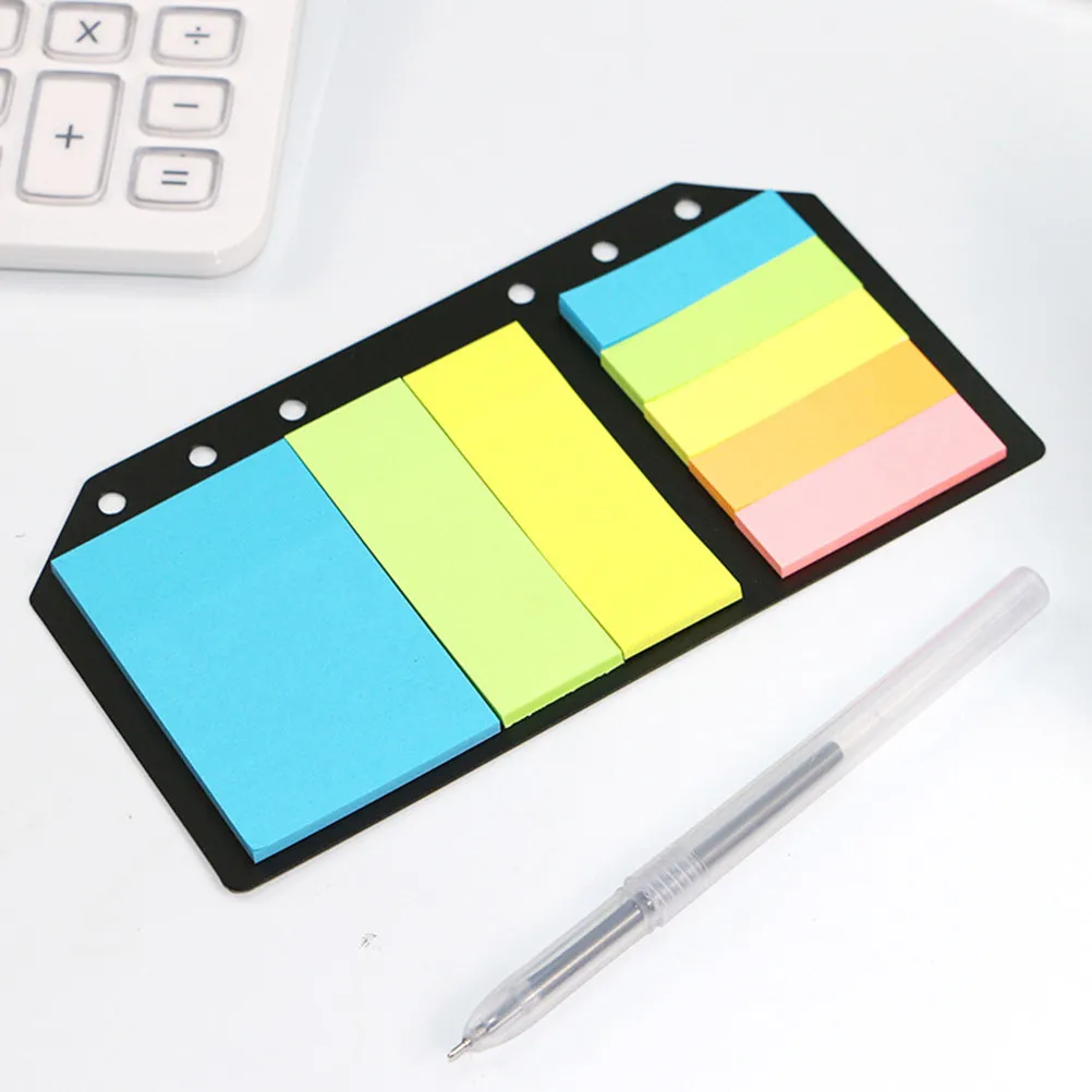 Picture 7: Colorful Self-Stick Loose-Leaf Indexing Pads for File Classification Bookmarking Notes Labeling Opaque Reusable Adhesive