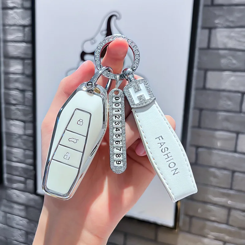 TPU Car Remote Key Case Cover Protect Shell Fob For Chery Icar 03 Icar03 AIQAR EQ7 EQ5 EQ3 JAECOO J6 J7 J8 Accessories