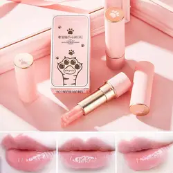 Pink Cat Paw Discoloration Lipstick Lip Balm Lip Color Lipstick Beauty Cosmetic Cute Lasting Female Moisturizing Nature Mak R6O8