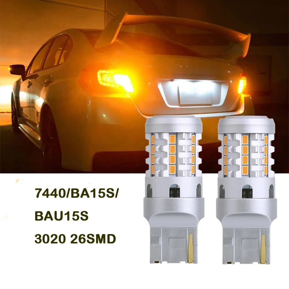 

Super bright Canbus Car Led Brake Light 1156 BA15S BAU15S 7440 W21W 3020 26smd No Error Daytime Running DRL Reversing Lights