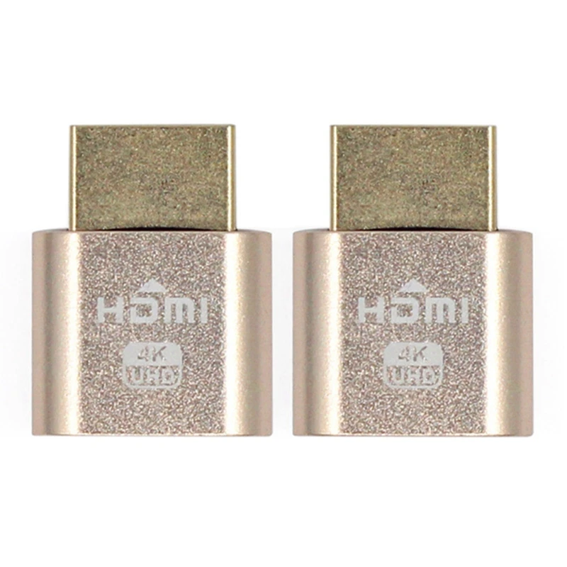 2X VGA Virtual Display Adapter  DDC EDID Dummy Plug Headless Ghost Display Emulator Lock Plate 1920X1080