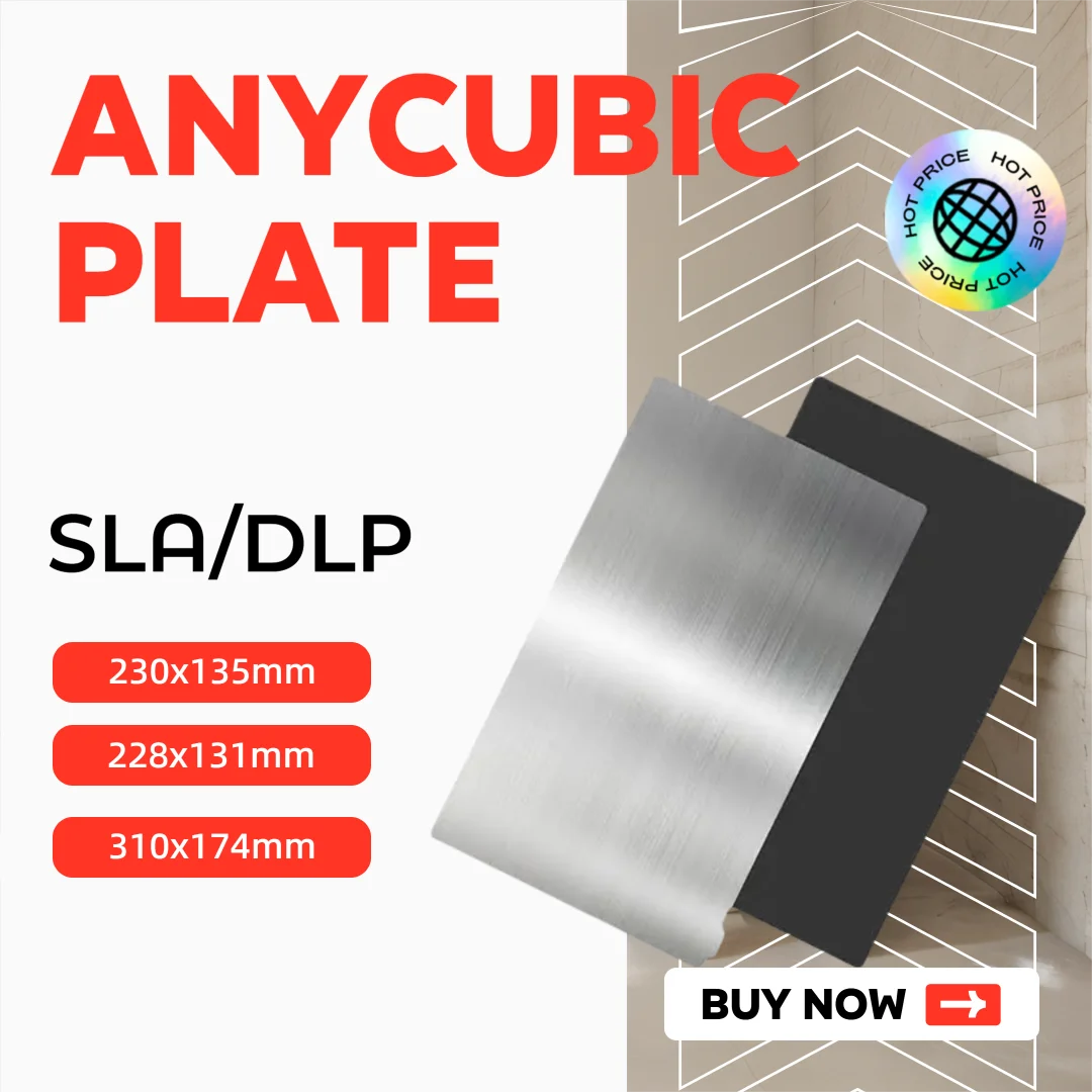 

ENERGETIC Anycubic Популярные размеры 228x131/230x135/310x174 мм Гибкий лист пружинной стали из смолы + магнитное основание