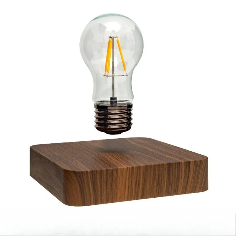 

Log wind base creative home ornament magnetic levitation light bulb