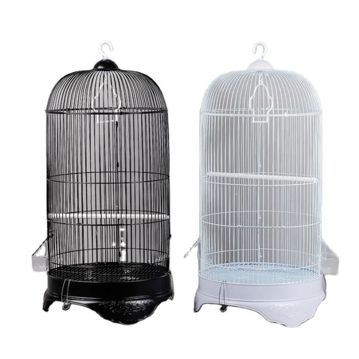 

Unique Style Iron Metal Round Canary Bird Cage for Office Home Garden Indoor Outdoor Parrot Cages for Sale