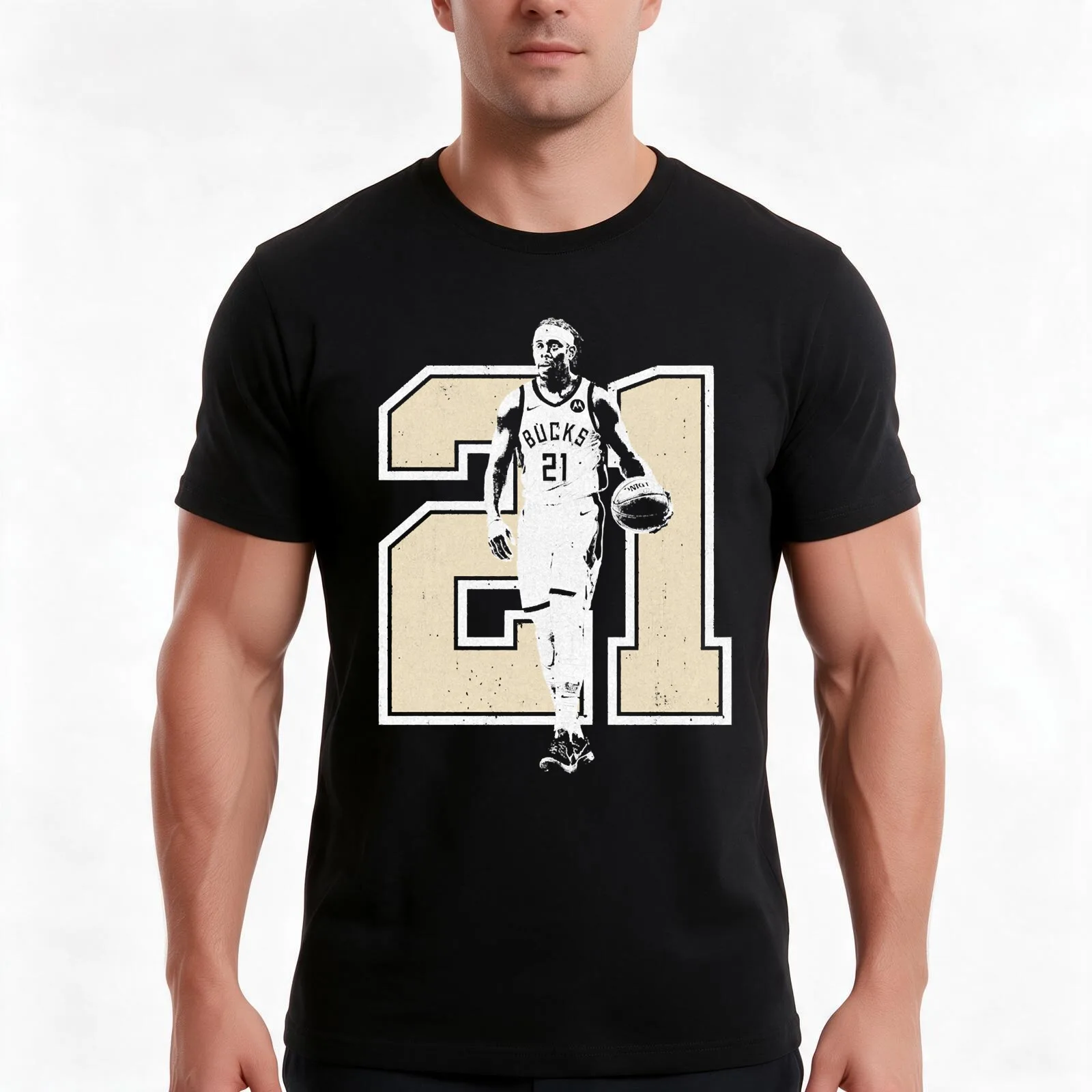 Jrue HolidayEssential T-Shirt, Summer Casual Cotton Tee, Oversized Streetwear Tops, Vintage Graphic Print, Unisex Men Women