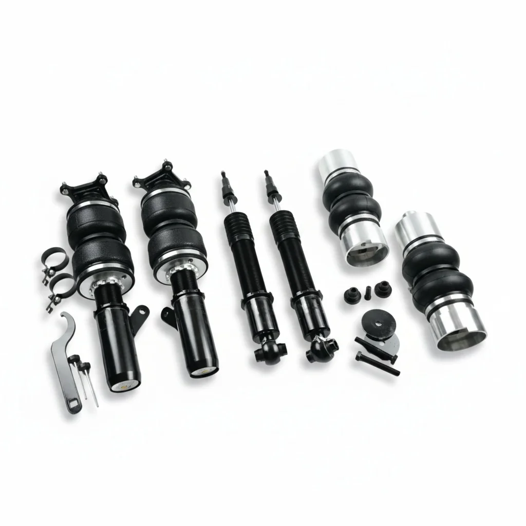 Фото Комплект пневмоподвески, пневматический амортизатор из кованого алюминия, подходит для BMW M4 G82 2020-2024 и 4 серии G22 Coupe, Airlift.