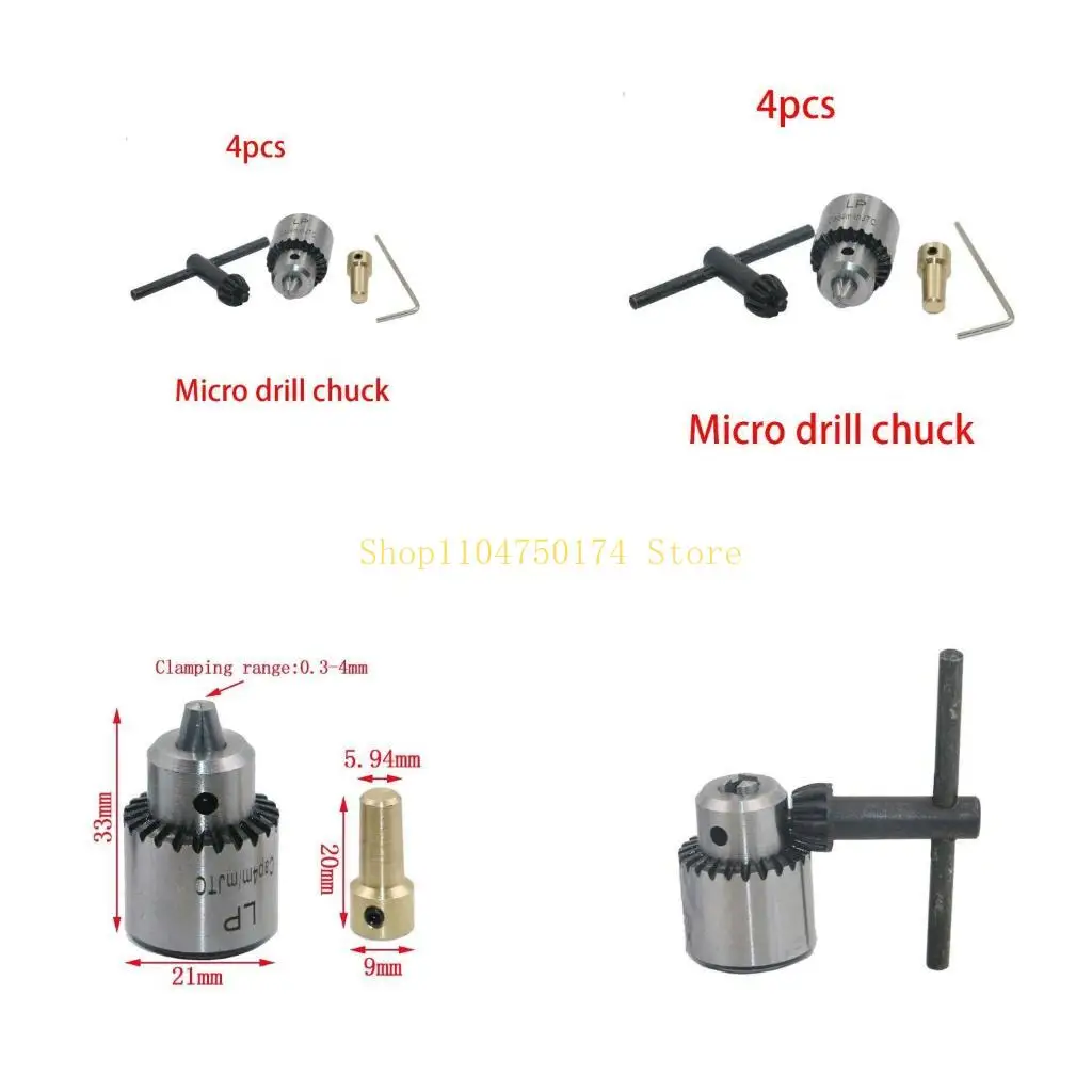

Микро-сверлильные патроны, зажимные кулачки двигателя, 0,3-4 мм, конусный шпиндель, вал 3,17 мм, лидер продаж