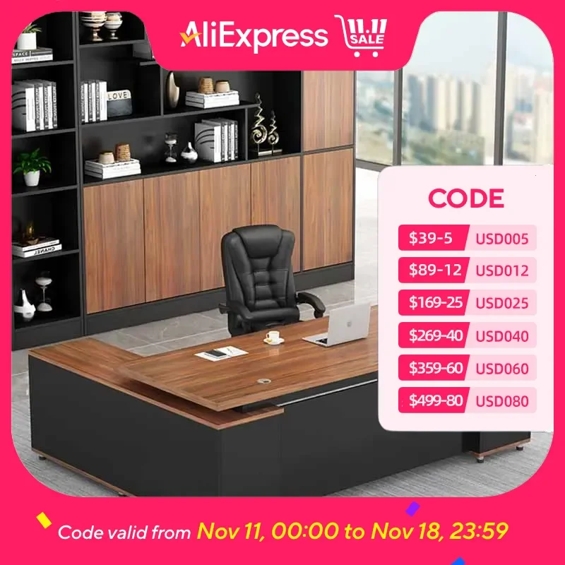 

Corner Storage Office Desk Gaming Bedroom Luxury Drawers Laptop Office Desk Computer Home Mesa Ordenador Modern Furniture