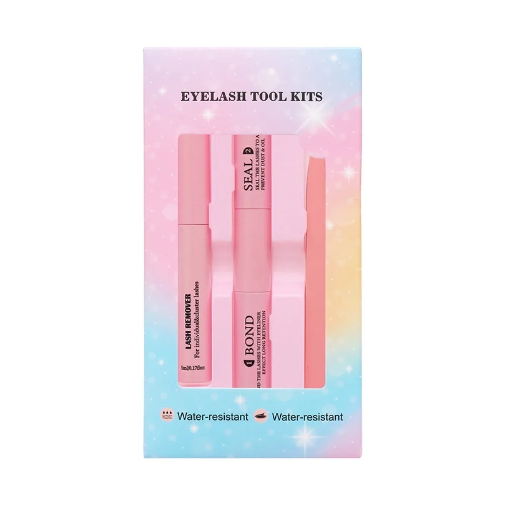 3in1 Eyelash Adhesive Sealant 10ml Strong Adhesion Eyelash Extension Glue Portable Lasting Eyelash Glue Remover Lash Application
