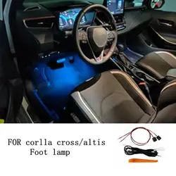 2pcs Color Foot Light Ambient Light Lamp Car Interior Decorative Atmosphere Light For Toyota Corolla Altis/cross 2019-2024