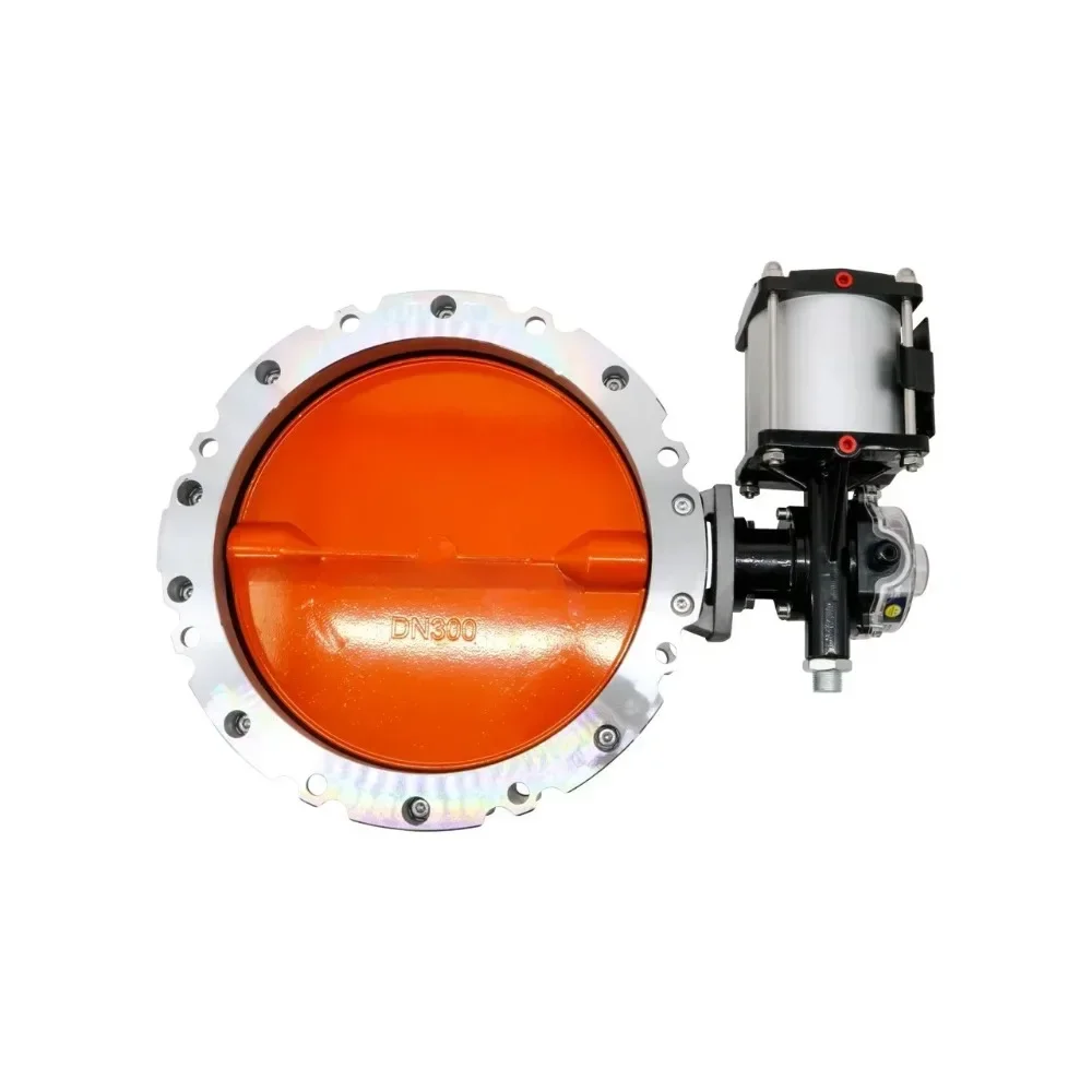 

Pneumatic Butterfly Valve With Single or Double Flange for Silo Applications