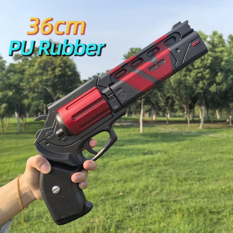 1:1 تأثيري تداعيات بندقية الليزر تداعيات تأثيري المأوى التكنولوجيا الهزلية المعرض الدعامة سلاح لعبة مطاطية PU