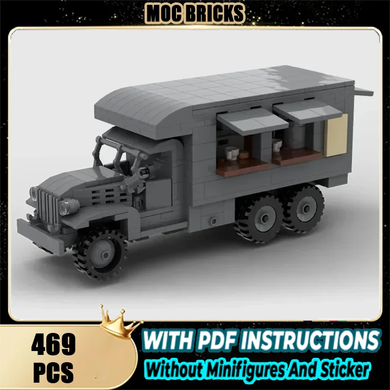 

City Vehicle Model Moc Building Bricks GMC CCKW Club Service Car Technology Modular Blocks Gift Christmas Toys DIY Sets Assembly