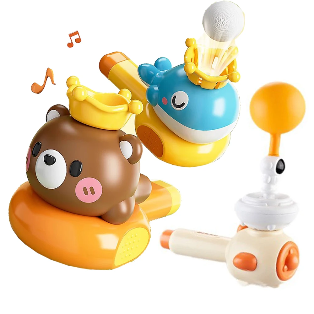 Игрушка Монтессори для детей со свистком, выдувными плавающими шариками для выдувания трубок, сенсорная детская игрушка, развивающие игрушки для мелкой моторики