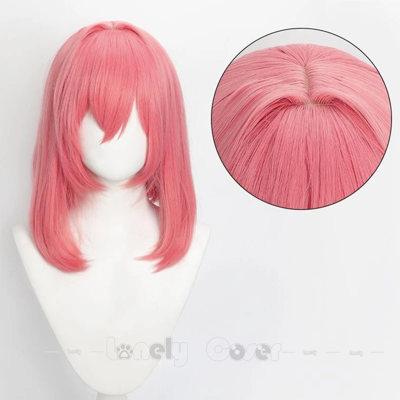 Anime The 100 Girlfriends Who Really Love You Hanazono Hakari Cosplay Wig Peach-colored Hair Pink Chin-length Wig For Women Girl