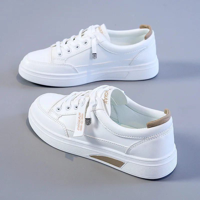 Summer New Women Sneakers Luxury Brand Soild Casual Flats Shoes Outdoor Breathable Comfortable Small White Shoe Board Shoe Trend