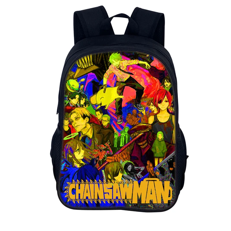 Chainsaw Man Kids Backpack School Bag 40cm/15.7inch Backpack Lightening Zipper Backpack Book Bags for Boys Girls Best Gift