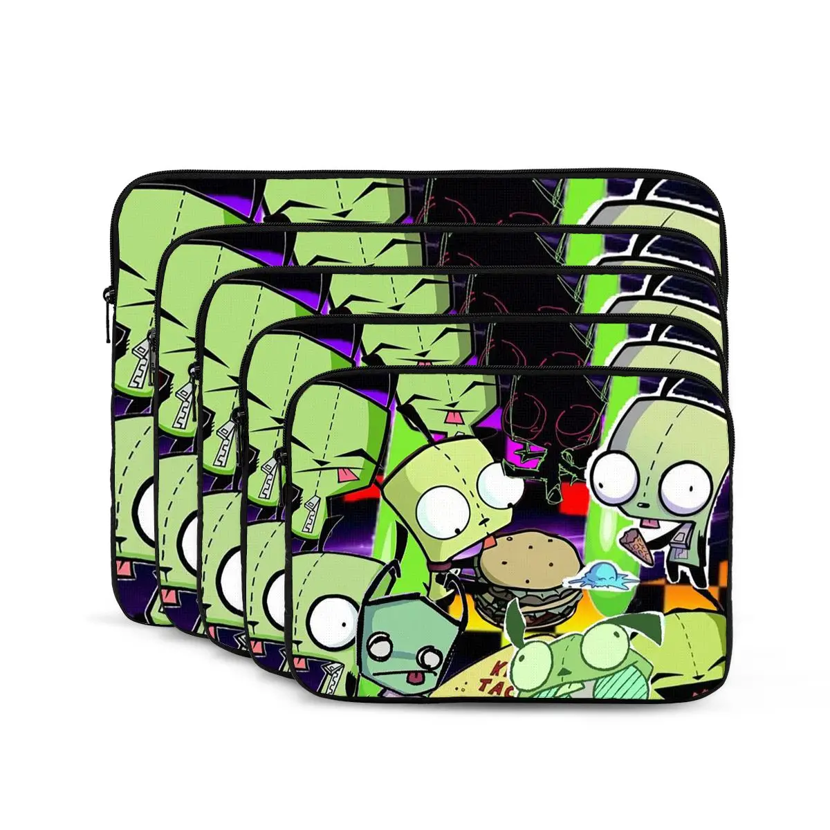 Invaders Zims Anime Cartoon Alien Notebook Laptop Bag Case Pouch For Macbook Air Pro Tablet Shockproof Case Bag