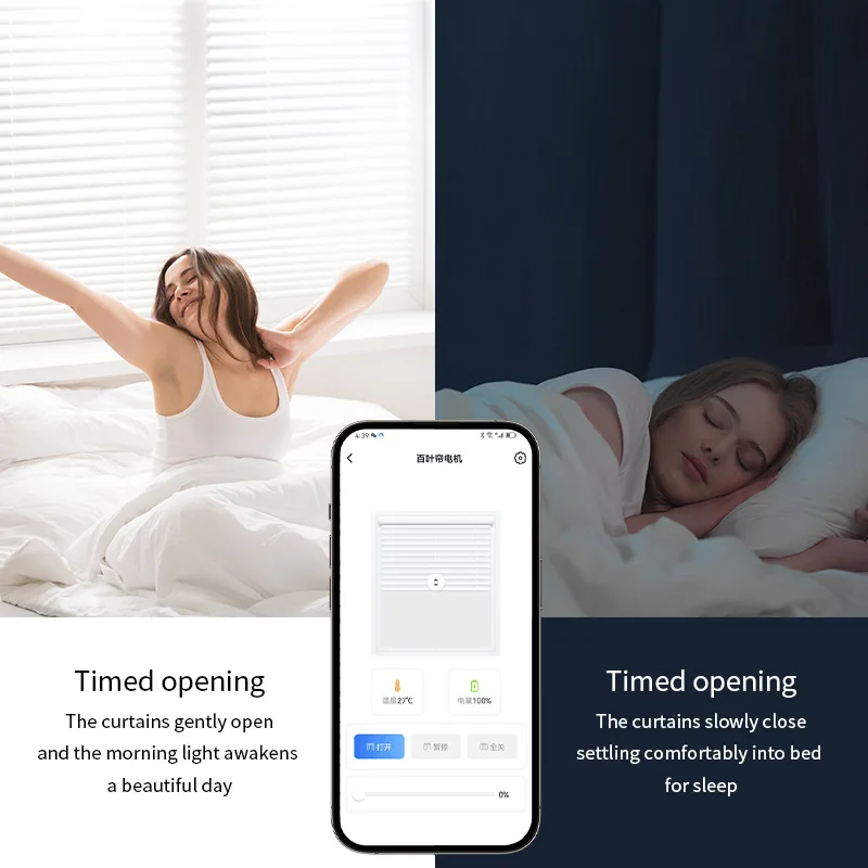 Graffiti Bluetooth intelligent pull rope curtain motor automatic remote WiFi electric rolling shutter pull rope motor