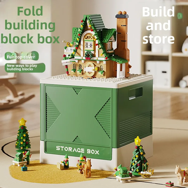 

Детский ящик для хранения строительных блоков, многофункциональный ящик для хранения строительных блоков, ящик для хранения игрушек для спальни, гостиной