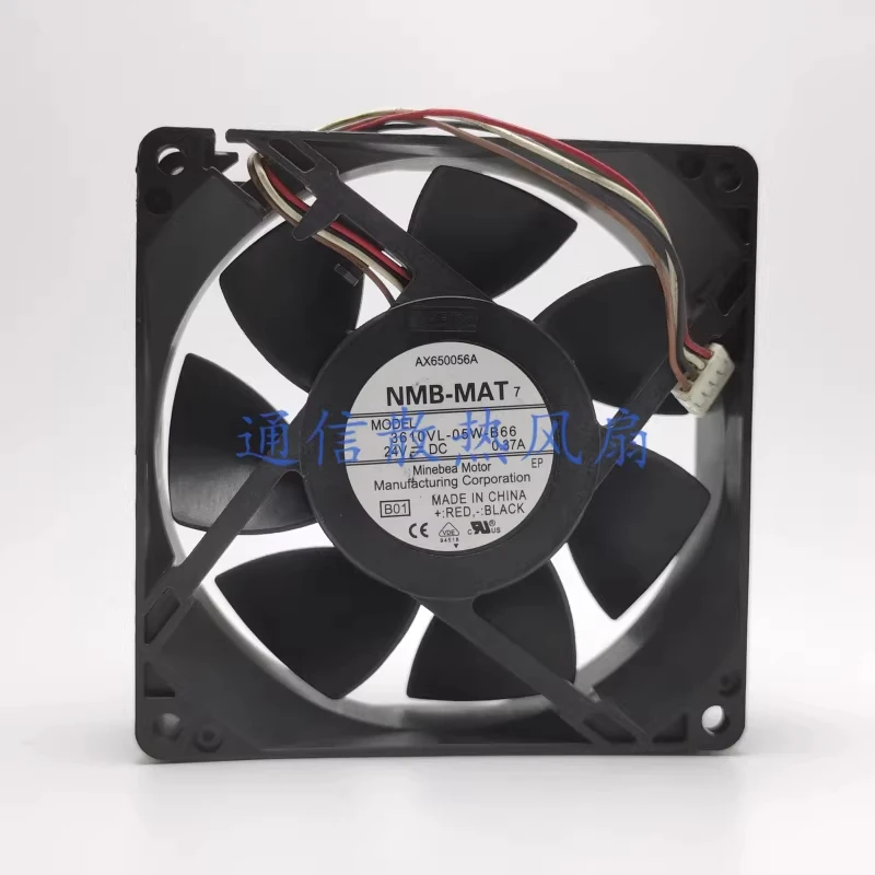 

HTS...1 piece NMB 3610VL-05W-B66 24V DC 0.37A 4-wire inverter cooling fan 9cm 9025