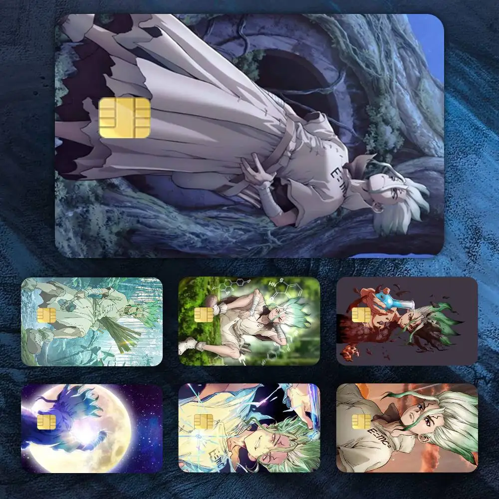 

Anime Dr STONE Ishigami Senku Credit Card HD Stickers Premium matte film effectively prevents fingerprints and daily abrasion.