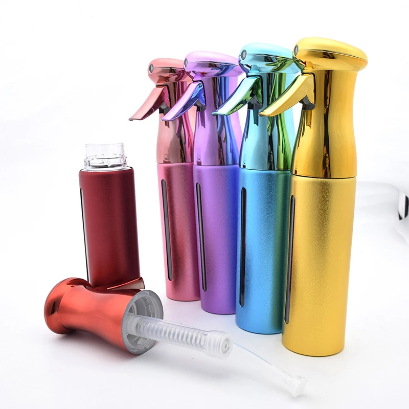 300ml Barber Electroplating Spray Bottle Pro High Pressure Continuous Atomizer Hairdressing  Salon Hairdresser Hair Tools Suppli