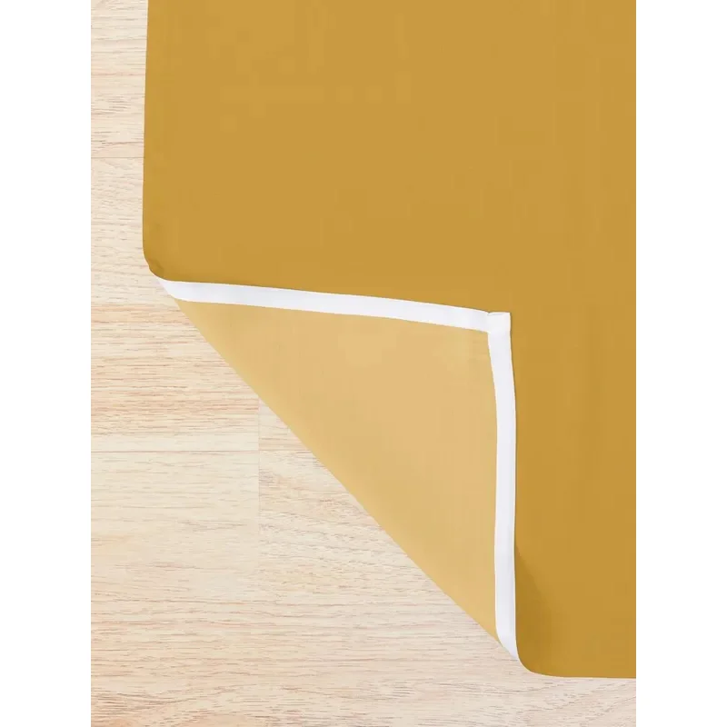 Minimalist Color Block Solid in Mustard Gold and Blush Pink Shower Curtain Shower Curtains Bathroom Window Curtain