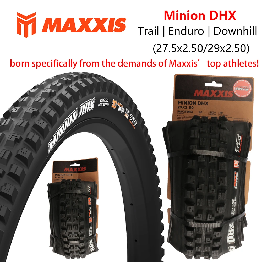 MAXXIS MINION DHX Mountain Bike Downhill Tires Anti Puncture MTB Tubeless Tire For Trail,Enduro,Downhill 27.5x2.50 29x2.50