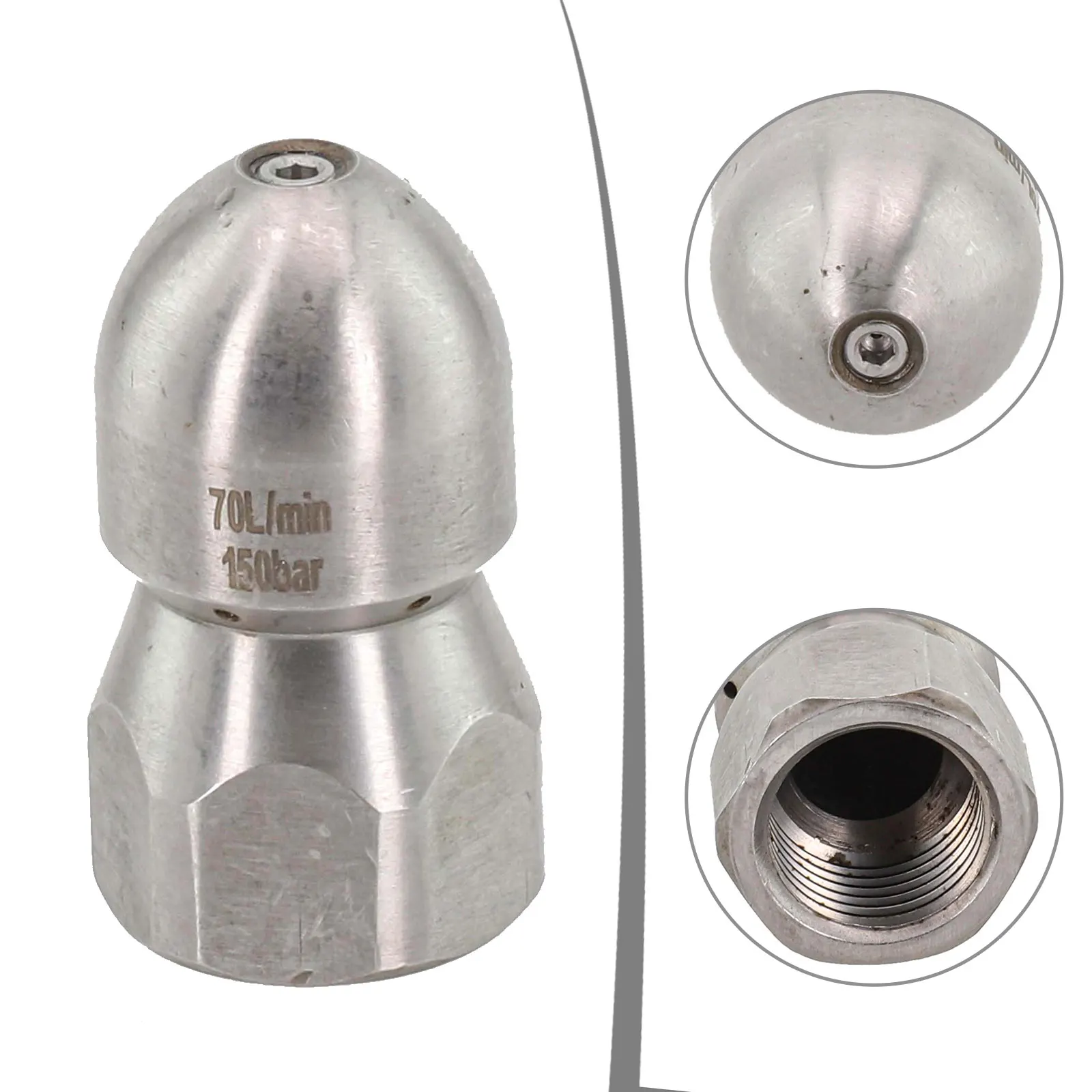 Boquilla de 50mm X 30mm 70L min, lavadora a presión de flujo optimizado, boquilla para manguera de jardín, tamaño compacto, fácil accesorio, flujo de agua eficiente