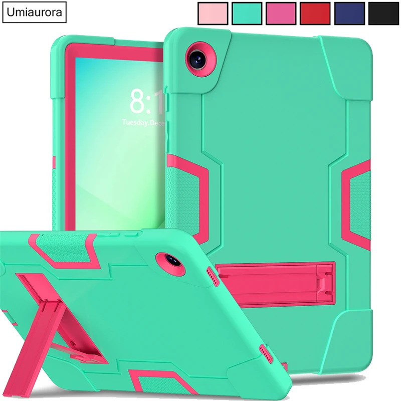 

For Samsung Tab S6 Lite A7 A8 A9 A11+ Plus 11 inch SM-X230 X210 X130 Shockproof Silicon PC Hybrid Tablet Case Stand Rugged Funda