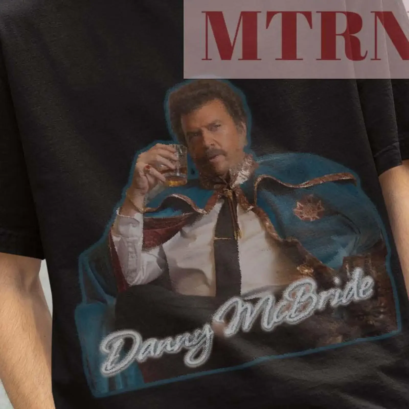 Футболка Danny McBride в стиле ретро с принтом, винтажная, с эффектом потертости, модная, повседневная, удобная, эластичная, стильная, унисекс