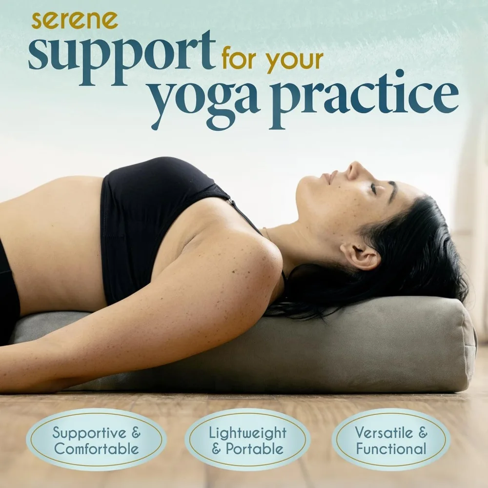 Yoga Blocks Cushion and Lumbar Support Yoga Mat Thick Pilates Sports Equipment Back Massage Roller Physical Therapy Equipment