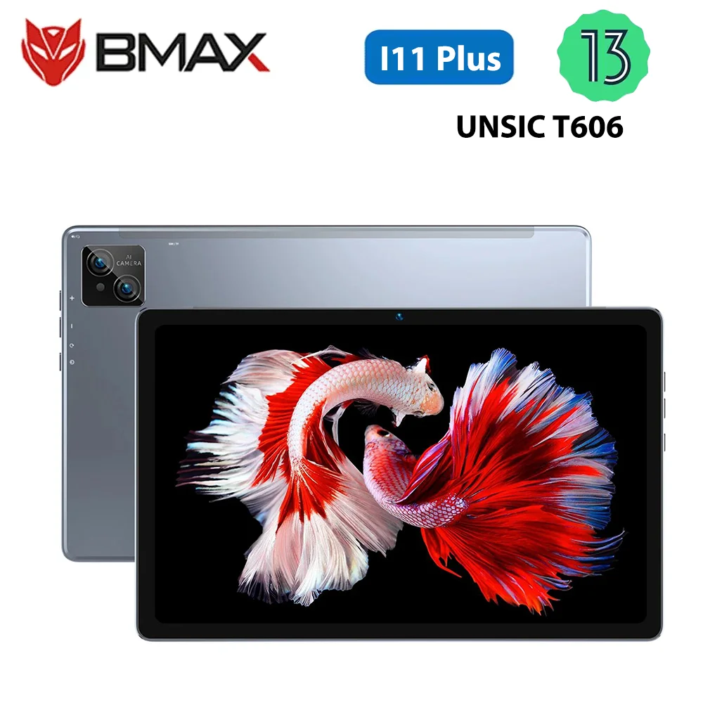 

BMAX MaxPad I11 Plus Планшет 16 ГБ ОЗУ 256 ГБ ПЗУ 10,4 дюйма Восьмиядерный T606 Soc Android 13 Dual Wifi 4G Lte Телефон Планшет Камера