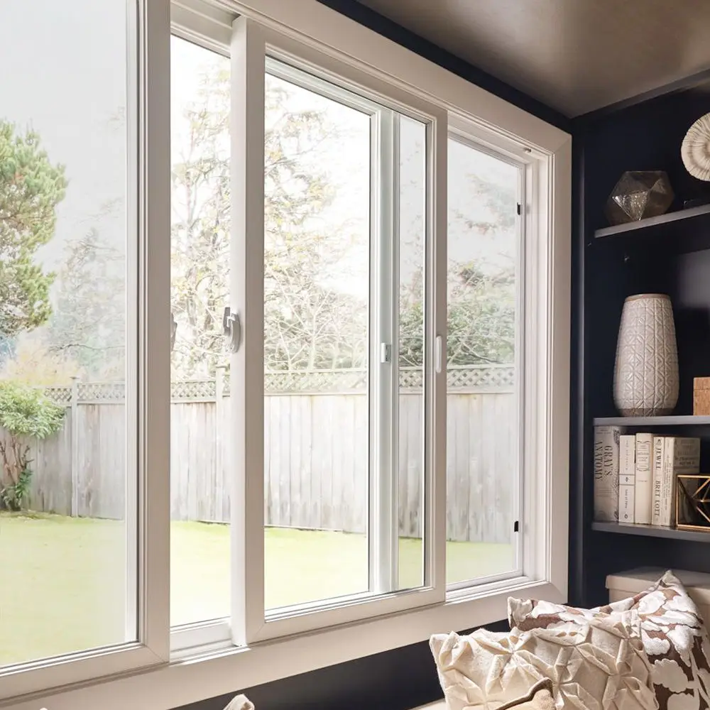 

Soundproof High Quality Patio Window Design Tempered Glass Thermal Break Sliding Aluminum Windows