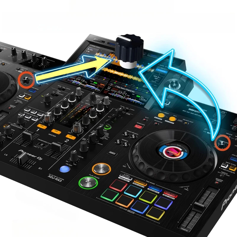 Pioneer XDJRX3 DDJ800 SZ SZ2 Turntable JogAdjust Elastic Cap Knob DAA1326 DJ Equipment