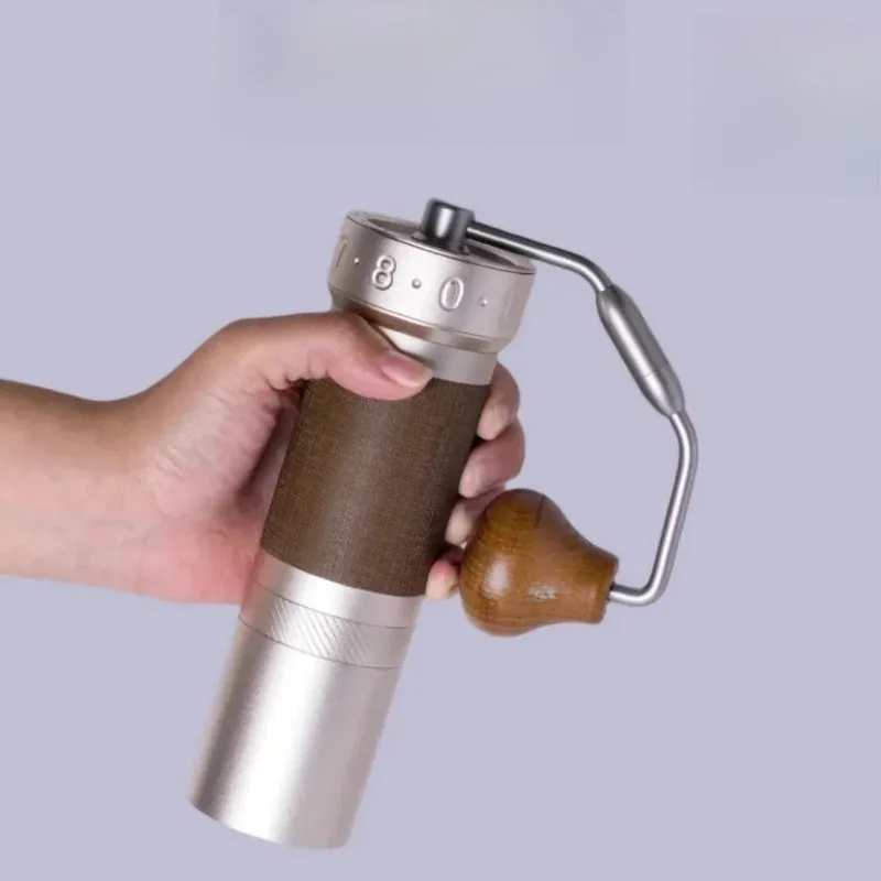 Special manual coffee grinder 48mm burr fine adjustment mechanism, mainly used for dumping