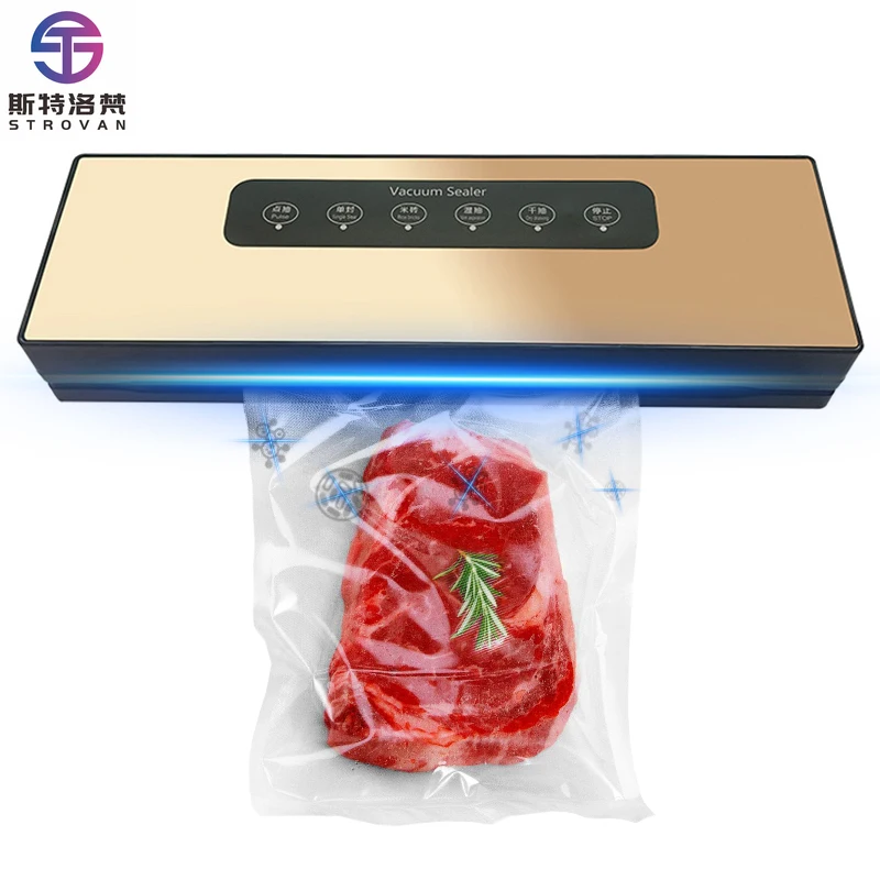 

STLF Food Vacuum Sealer High Quality Stainless Steel Waterproof Touch Screen Vacuum Machine With Free Vacuum Sealer Bags
