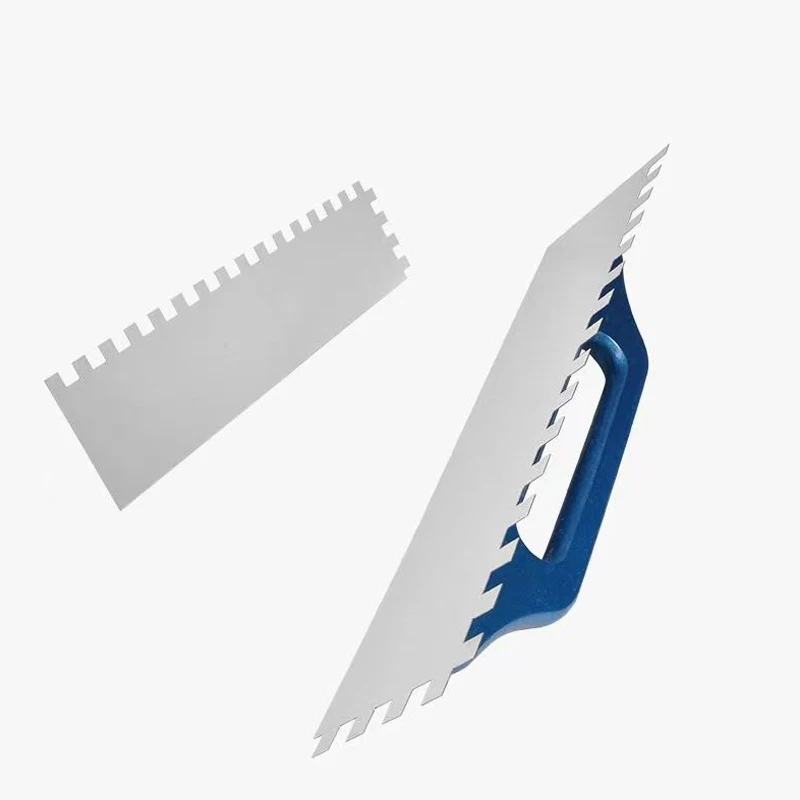 Imagem -04 - Wood Handle Serrated Tile Trowel Niveling Slot Bricklayer Tiling Tool Piso e Parede 48cm 10 mm 12 mm 15 mm